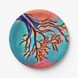 Artsy Tree Paper Borden Papieren Bordje