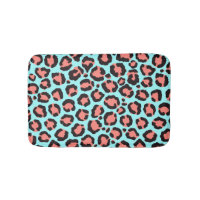 Artsy Trendy Coral Mint Blauwgroen Leopard Animal 