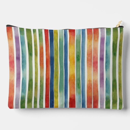 Artsy Trendy Rainbow Kleurrijke Stripe Patroon Etui (Achterkant)