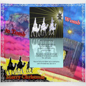 Artsy Trifold Letter Fold Christmas card Drieluik Kaart (Binnenkant midden)