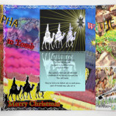 Artsy Trifold Letter Vouw Kerstkaart Drieluik Kaart (Binnenkant midden)