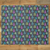 Artsy Turquoise Magenta Blauwgroen Limoen kerstbom Cadeaupapier