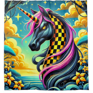 Artsy Unicorn Douchegordijn