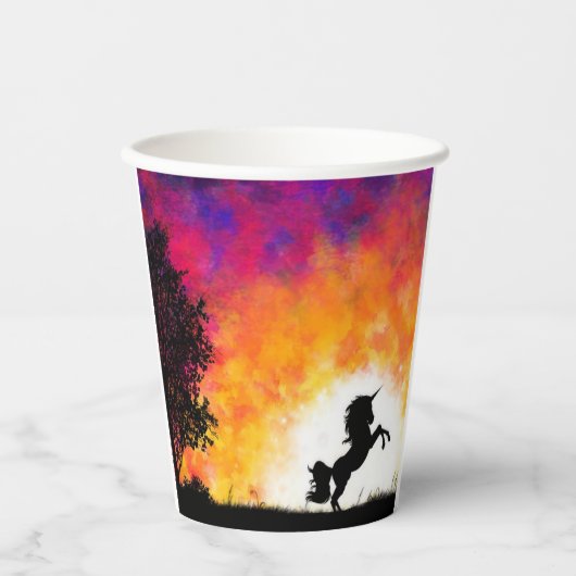 Artsy Unicorn Papieren Bekers (Voorkant)