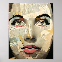 Artsy unieke digitale kunst | Pretty Lady Abstract Poster
