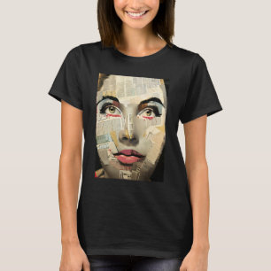 Artsy Unieke Digitale Kunst   Pretty Lady Abstract T-shirt