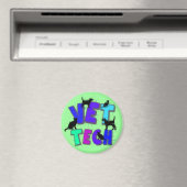 Artsy Vet Tech Gifts, Unieke artiest getekend desi Magneet (Insitu (Vaatwasser))