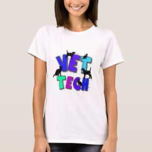 Artsy Vet Tech Gifts, Unieke artiest getekend desi T-shirt