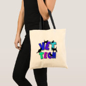 Artsy Vet Tech Gifts, Unieke artiest getekend desi Tote Bag (Voorkant (product))
