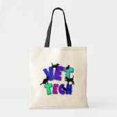 Artsy Vet Tech Gifts, Unieke artiest getekend desi Tote Bag (Voorkant)