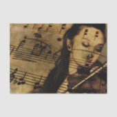 Artsy Violin Music Tissuepapier (Voorkant)