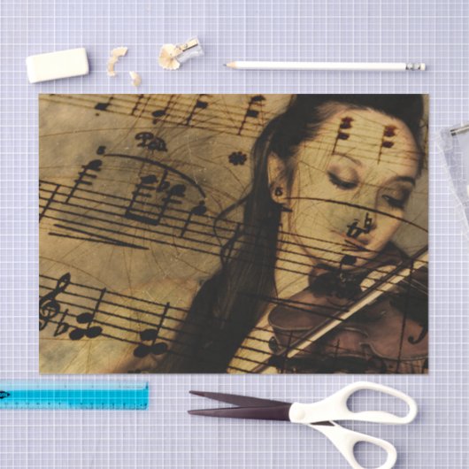 Artsy Violin Music Tissuepapier (Craft)