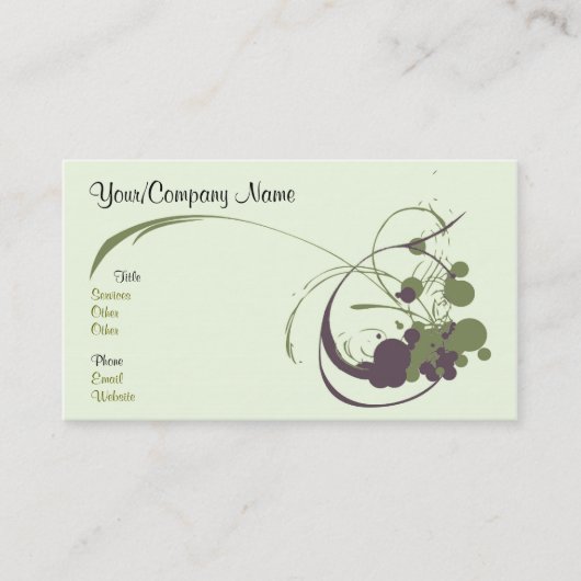 Artsy visitekaartje (Voorkant)