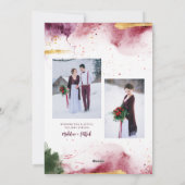 Artsy Vrede en Vreugde 3 Foto Feestdagenkaart (Achterkant)