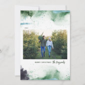 Artsy Vrolijke Kerstmis Foto Feestdagenkaart (Voorkant)