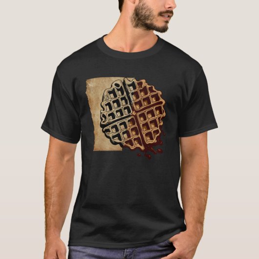 Artsy Waffle Food Hobby Chef Gourmet T-shirt (Voorkant)