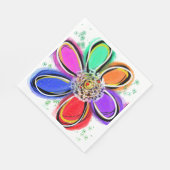 Artsy Waterverf Floral Servet (Hoek)