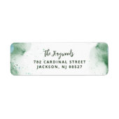 Artsy Waterverf retouradres Etiket (Voorkant)