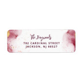 Artsy Waterverf retouradres Etiket (Voorkant)