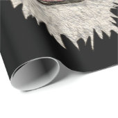 Artsy waterverf wilde tijger Bruin en zwart Cadeaupapier (Rol Hoek)