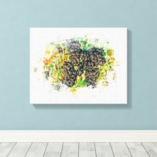 *~* Artsy Wijngaard Druif AR21 Wijnkelder Canvas Afdruk (Insitu (Houten vloer))