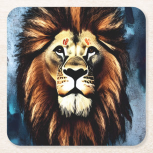 Artsy Wild African Lion Kartonnen Onderzetters
