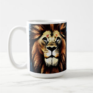 Artsy Wild African Lion Koffiemok