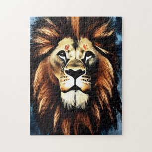 Artsy Wild African Lion Legpuzzel