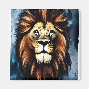 Artsy Wild African Lion Magneet