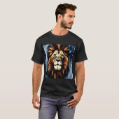 Artsy Wild African Lion T-shirt (Voorkant volledig)