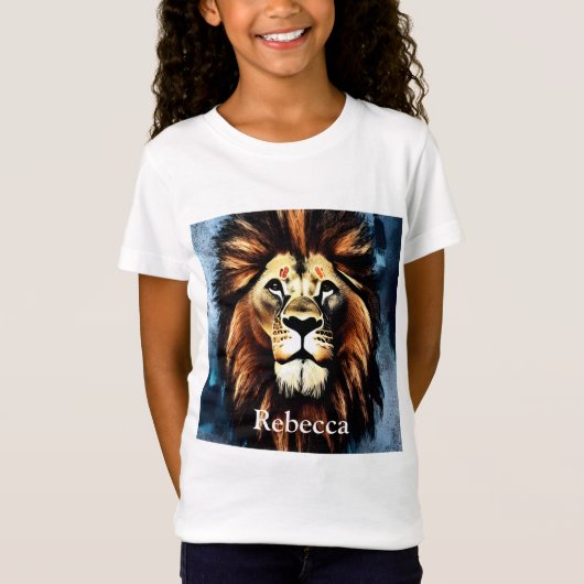 Artsy Wild African Lion T-shirt (Voorkant)