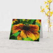  Artsy Wildbloemen Art Note Kaart (Gele Bloem)