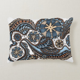 Artsy Zentangle Kantkussen - Moody Dusty B Accent Kussen