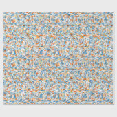 Artsy Zomer Kleuren Verfspatten Patroon Cadeaupapier (Vlak)