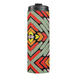 Artsy Zuidwestelijk Multikleur Patroon Thermosbeker