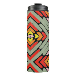 Artsy Zuidwestelijk Multikleur Patroon Thermosbeker