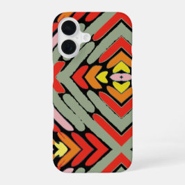 Artsy Zuidwestelijke Stam Patroon iPhone 16 Hoesje