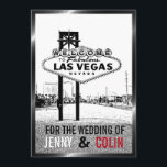 Artsy zwart wit rood Las Vegas bruiloft uitnodigin Kaart<br><div class="desc">Geïnspireerd door het verzoek van een klant. Modern met een uitstraling, elegant ingelijst! Alle standaardtekst kan volledig worden aangepast met uw eigen formuleringen om aan uw behoeften te voldoen, en u kunt ook de lettertypen, maten, tekstplaatsing en kleuren van de tekst wijzigen. Als u alleen de tekst wilt wijzigen, gebruikt...</div>