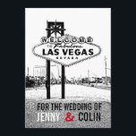 Artsy zwart wit rood Las Vegas bruiloft uitnodigin Kaart<br><div class="desc">Geïnspireerd door het verzoek van een klant. Modern met een uitstraling. Alle standaardtekst kan volledig worden aangepast met uw eigen formuleringen om aan uw behoeften te voldoen, en u kunt ook de lettertypen, maten, tekstplaatsing en kleuren van de tekst wijzigen. Als u alleen de tekst wilt wijzigen, gebruikt u de...</div>