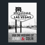Artsy zwart wit rood Las Vegas bruiloft uitnodigin Kaart<br><div class="desc">Geïnspireerd door het verzoek van een klant. Modern met een uitstraling. Alle standaardtekst kan volledig worden aangepast met uw eigen formuleringen om aan uw behoeften te voldoen, en u kunt ook de lettertypen, maten, tekstplaatsing en kleuren van de tekst wijzigen. Als u alleen de tekst wilt wijzigen, gebruikt u de...</div>