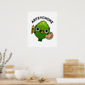 Artsychoke Funny Veggie Artichoke Pun Poster (Keuken)