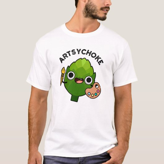 Artsychoke Funny Veggie Artichoke Pun T-shirt (Voorkant)