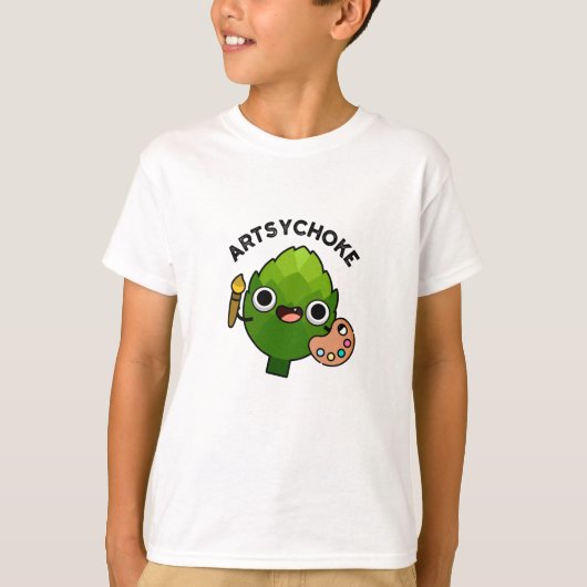 Artsychoke Funny Veggie Artichoke Pun T-shirt (Voorkant)