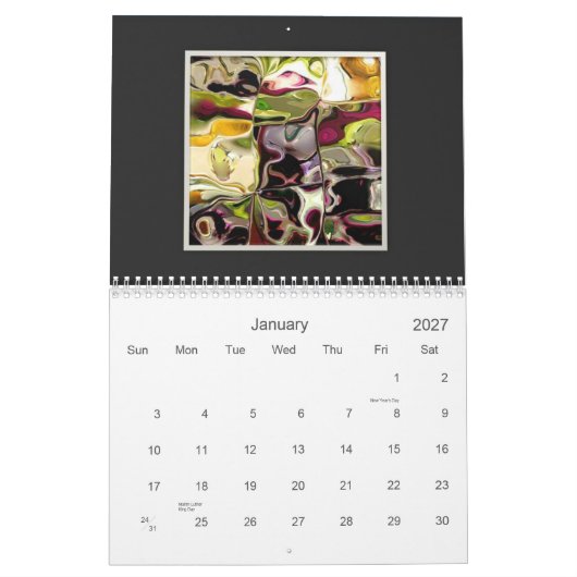 ArtSylvia Abstract Collectie Agenda 2012 Kalender (Jan 2027)