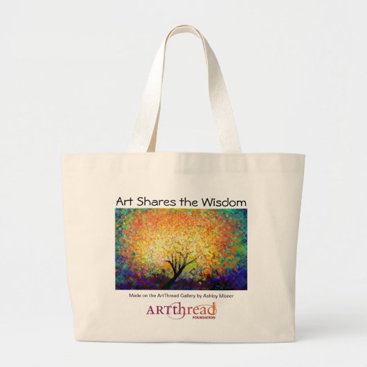 ArtThread Jumbo Tas - Deel het Wisdom! (Voorkant)