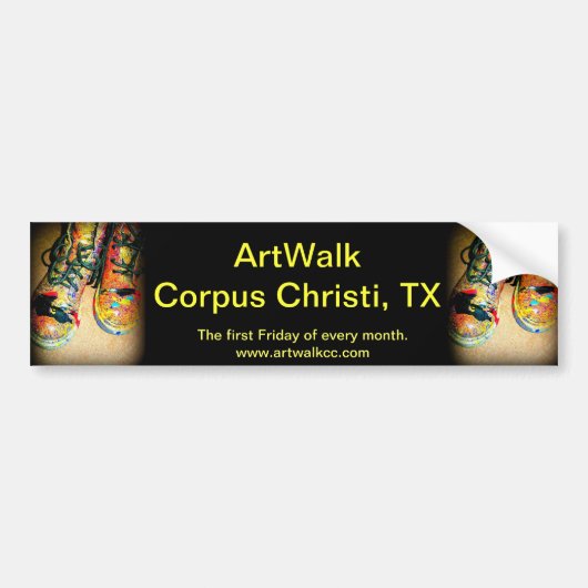 ArtWalk Corpus Christi, TX Bumpersticker (Voorkant)