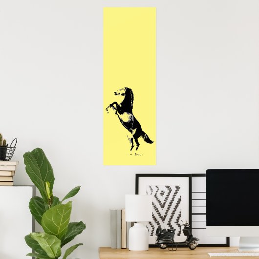 Artwork bij fokpaarden poster (Thuiskantoor)