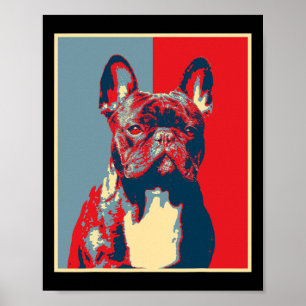 Artwork franchie - silhouet franse stier poster