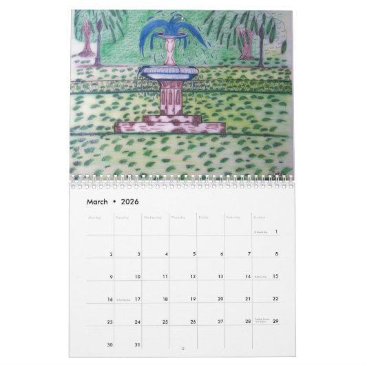 Artwork/Fun Inspirerend Design - Britse agenda Kalender (Mar 2026)