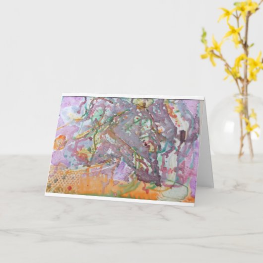 Artwork-greecard Kaart (Gele Bloem)